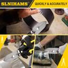 SLNIHAMS 5-Blade Hand Crimper Sheet Metal Tools, Hvac Tool for 24-28 Gauge Duct Work Downspout and Stove Pipe, 10-1/2" Sheet Metal Crimper Gutter End Cap Duct Crimping Tool