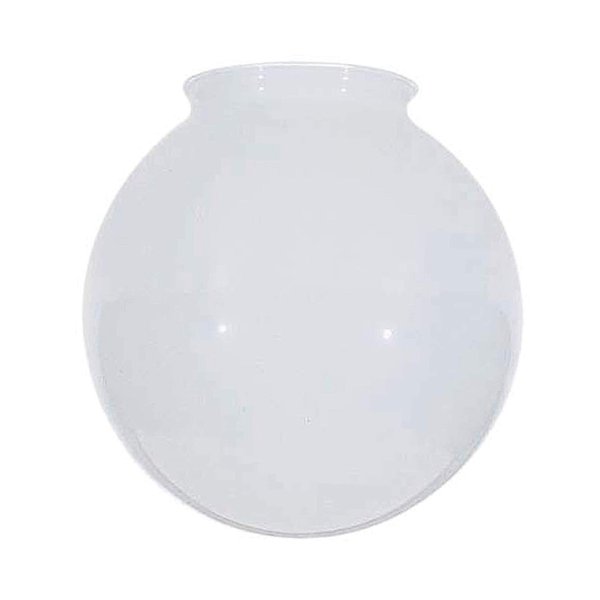 KOR K21815 6-Inch White Glass Globe Lamp Shade - 3-1/4-Inch Fitter Opening - Lighting Fixture Replacement