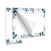 Weekly Planner Notepad Tear Off Set of 2 Weekly Calendar Pad 52 Undated To Do List Notepad Sheets Desk Planner Planning Pads Productivity Tracker for Work Goals Notes Schedule Ideas, Floral Blue