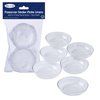 Rite Lite Passover Seder Plate Liners - Acrylic Set of 6 - Stylish & Elegant Pesach Seder Dish Liners Jewish Holiday Party Decorations Passover Gifts Pesach Haggadah Hostess Table Décor