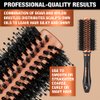 Conair Blow Dryer Brush - Hair Dryer Brush - Round Brush for Blow Out - Quick Blow Dry Copper Collection Round