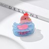 Novelty Chick Hair Clip,Acetate Claw Clips,Hair Clips for Women,Blue