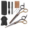 MOONBEAN Hair Cutting Scissors Kit,9pcs Professional Barber Hair Cutting Shears Set with Hair Scissors Thinning Shears for Hair Cutting,Barber Scissors for Barber/Salon/Home/Men/Women/Kids