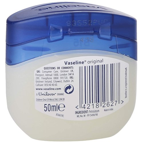 Vaseline Healing Jelly For Dry Skin and Eczema Relief Original 100% Pure Petroleum Jelly 1.75 Ounce (Pack of 1)