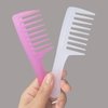 Mini Wide Tooth Comb,Small Travel Purse Comb Hair Detangling Comb Beard Comb Pocket Comb for Curly Wet Dry Hair,Detangler Comb Styling Comb for Men Women Handmade of Cellulose (Clear Purple)