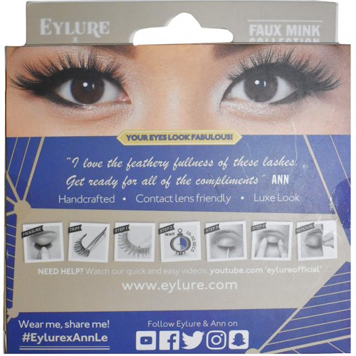 Set of Ann Le So Lush Featherlight Feel - Easy On, Gentle Off - Reusable Lashes With Included Adhesive!