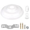 Helunsi Canopy Kit, White Canopy Light Kit, 5-3/8" Dia Canopy Kit for Chandelier or Pendant Light Fitting Accessory, DIY Creative Swag Lighting Fixtures(1Pcs)