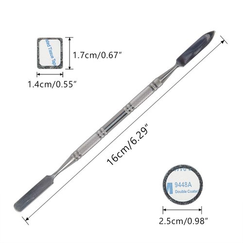 DanziX 70Pcs Metal Stickers for magnetic palette, Palette Empty Eyeshadow Makeup Palette + 2 Depotting Spatula (35Pcs Round + 35Pcs Square)