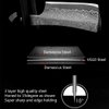 Zertone Damascus Straight Razor with VG10 Steel Blade –Straight Razors for Men with Ebony and Acrylic Scale - Barber Straight Edge Razor (Black)