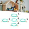 SPYMINNPOO Dollhouse Irrigation Hose, 5PCS Dollhouse Fire Hose Toy 1:12 Dollhouse Mini Outdoor Garden Scene Simulation Irrigation Hose