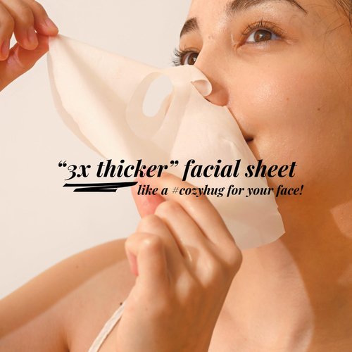 ilmma 360° Rescue Facial Treatment Mask - with Ceramide, Peptide, Vitamin B3, Plant Extracts, Lavender Essential Oil Ultra-Rich Formula - Men & Women Facial Sheet Mask, All Skin Types (1 sheet)