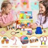 Mini School Supplies, Doll School Supplies Includes Mini Doll Tennis Racket, Laptop, Bookshelf, Tablet, Desk lamp for Dolls Accessories Set
