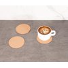 FP FAITHFUL PANDA Cork Coasters Set of 50-3.5" Round, Eco-Friendly Drink Pads for Home, Office, Bar, Ideal for Coffee Tables, Desks & More, Blank Design for DIY Projects & Events