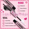 DIY Lash Extension Kit for Travel Lash Clusters Kit with 48 Pcs Lash Clusters Lash Bond and Seal Lash Remover Eyelash Applicator DIY Lash Travel Kit Convenient for Use Anywhere(Flutter Kit)