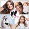 Travel Hair Brush,2 Pieces Mini Hair Brush with Mirror Folding Hair Brush Portable Compact Hair Comb Collapsible Pocket Brush Small Compact Pocket Hair Comb for Women