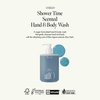 Shower Time Scented Body Wash - Vegan Hand & Body Cleanser with Ceramide & Botanical Oils, Blue Agave Scent, Free from Paraben, Sulfate, Silicone, 15.22 fl.oz