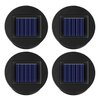 Ostritec 4 Pack Solar Lights Replacement Top, (Top Size 3.15 inch, Bottom Size 2.76 inch)Solar Lantern Light Lids, Waterproof Solar Replacement Top Parts for Outdoor Hanging Lanterns(Warm White)