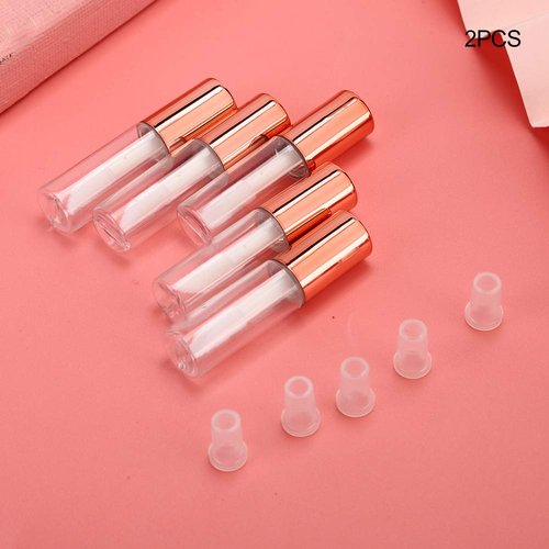 MAVIS LAVEN 10pcs 1.2ml Lip Gloss Tube DIY Small Lipstick Tube Cosmetic Container with Plug Refillable Lip Glaze Bottle for Travel Split Charging DIY Makeup