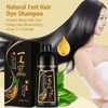 BELEZALIB Meidu Instant Black Hair Dye Shampoo for Gary Hair, Permanent Hair Color Shampoo for Women & men, 3 in 1 Herbal Ingredients Color Shampoo in 5 Minutes, 500ml