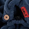NOLÉ Ultra-Soft Blue Microfiber Hair Towel Wrap - Quick-Dry Hair Turban Towel for Women, Absorbent Hair Drying Towel for Long Hair, Frizz-Reducing Hair Wrap, Small