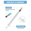1mL Syringes without Needle, Luer Lock Syringe with Cap, Sterile Individually Wrapped, Accurate Liquid Measurement - 50 Pack for Lab Use and Home Care