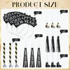 Lenwen 18 Pcs Happy New Years Eve Party Supplies 2025 Noise Makers New Year Headband Tiara Party Horn Blowers Whistles Fringed Noisemaker Novelty Favors for Adult New Years Eve Decoration(Black)