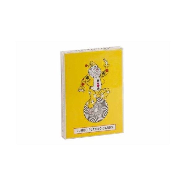 7" Giant Joker Single Deck Playing Cards, Yellow & White
