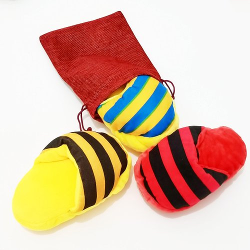 IMDOUBLEDOU Slipper Toy for Dogs Squeaky Stuffed Plush Dog Toy Cute Squeaky Chew Toys Pack for Small Medium Tooth Cleaning Chew Play Toy Value Pack for Dog's Birthday, Chrismas