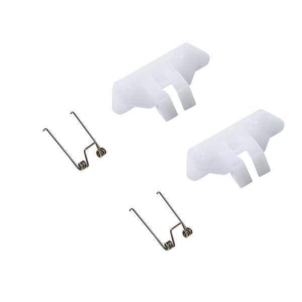 Follde Hair Clipper Spring Tension & Cam Follower Replacement for Babyliss 870 Series Hair Clipper Hair Trimmer Swing Head Guide Block Plastic Tongue (2 Swinging Spring & 2 White Cam Follower)