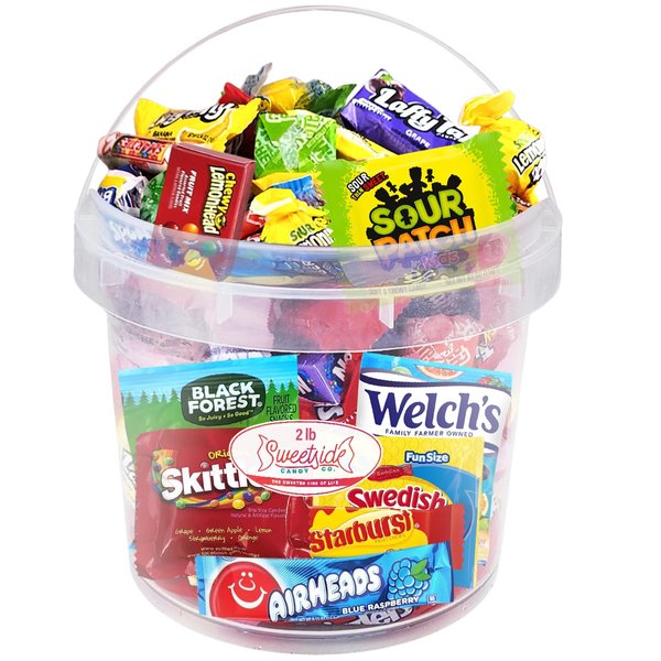 Bulk Candy Variety Pack - 2 Pound Bulk Candy Care Package - Assorted Candy Box - Candy Basket, Easter Candy, Snack Food Gift, Office Candy Assortment - Gift Box for Birthday Party, Kids, College Students & Adults
