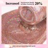 Bevimee Holographic Nail Polish 12ML Fast Drying Iridescent Chameleon Sparkly Nail Polish Rainbow Effect Shimmer Glitter Nail Polish Dark Brown Holo Nail Lacquer Polish Nail Art-No Require Cured 1PCS