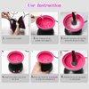 Electric Makeup Brush Cleaner Machine, Two Gears Speed and Dehydration Function, Travel Portable Automatic Brushes Cleaner Cleanser Machine for All Size Makeup Brush Set, with 5V/2A Adapter -Black