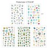 Konsait 1000+pcs Summer Nail Art Stickers 3D Self-adhesive Nail Decals Hawaii Flamingo Cactus Flower Fruits Ocean Leaves Nail Art Designs for Women Girls Kids