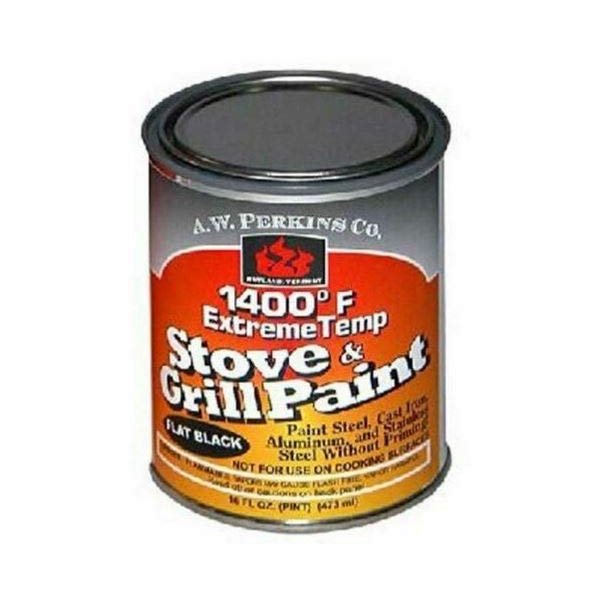 AW Perkins 1400 Deg F Black Stove Paint Brush-On - 1 Pint