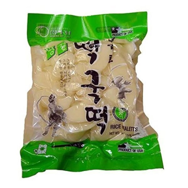Sekero rice cake,Korean rice cake, Rice Ovaletts, 24oz/pk (Pack of 1)