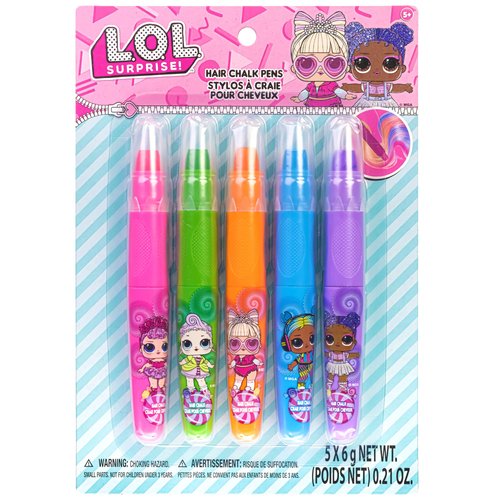 Townley Girl L.O.L Surprise! Temporary Hair Markers for Girls, Washable,Bright Vibrant Colors - Great for Birthday Gifts, Slumber Parties Ages 5