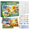 Wings Giant Paint by Numbers Kit for Kids, Flower Crafts and Fun, Acrylic Paint Set, Canvas Painting Kit, Include Framed Pre-Drawn Canvas, Color by Numbers