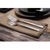 Fortessa Arezzo 18/10 Stainless Steel Flatware, 5 Piece Place Setting, Service for 1, Brushed Stainless Steel