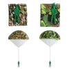 ledorr 6 Pack Camo Parachute Toy, Tangle Free Throwing Toy Parachute, Kids Outdoor Toys, Flying Gifts for 3 4 5 6 7 8 9 10 Year Old Boy Girl Toy