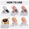 NAILKISS Metallic Mirror Painting Liner Gel Polish, Gold Metal Painted Drawing Gel with Build in Thin Brush, Mirror Chrome Gel Polish Nail Art Gel Liner Soak Off DIY Nail Art Manicure