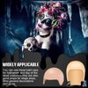 2 Packs Halloween Bald Caps Makeup Latex Bald Head Wig Cap Bald Hat Costume Accessories for Adults (Assorted Style)