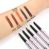 Mihqy 2 PCS Eyebrow Pencil with Brow Brush, Dual Ended Eyebrow Pen, Automatic Makeup Cosmetic Tool (Coffee)