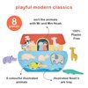 Mentari Toys - Shape Sorting Ark Tray - 8pc Shape Sorting Noah’s Ark Wooden Puzzle for Toddlers - Learning Toy with Vibrant Illustrations - Improve Hand-Eye Coordination and Visual Perception - Age 2+