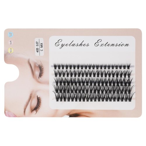 100pcs Lash Clusters, DIY Eyelashes Extension Kit False Eyelashes Individual Lashes Cluster Eyelash Clusters Kit for Women Girls DIY Makeup Supplies (8-16mm, 40D)