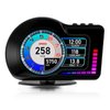 Head Up Display HUD F16 with OBD2 + GPS Dual System Digtial Speedometer, 3.5" IPS Smart Gauge, Speed, Voltage, Engine RPM, OverSpeed Warning, Water Temperature, Turbo Pressure for Cars After 2008
