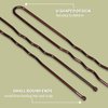 Fandamei Hair Bun Maker Set- 7 PCS Hair Donuts for Buns (1 Extra-large,2 Large,2 Medium and 2 Small), 10 Invisible Hair Nets for Buns, 20 PCS Bobby Pins, 5 PCS Hair Elastic Ties Black,Bun Maker-Brown