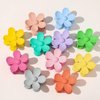 1Pc Purple Hair Claw Clips Flower Shaped Plastic Jaw Clips Anti-scratch Smell-less Useful Hold Tightly Purple Clips and Barrettes Hair Clips