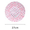 Shower Caps, 3 Pcs Waterproof Bath Caps Plastic Reusable Shower Caps Elastic Band Bath Hair Hat for Women Ladies Spa Salon