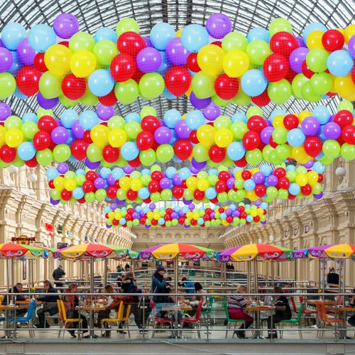 Haull Balloon Drop Net Balloon Reusable Ceiling Release Balloon Netting for Birthday, New Year's Celebration, Graduation Party Supplies, White (15.8 x 3.3 ft)