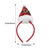 2pcs Christmas Santa Hat Headbands Sequined Plush Xmas Party Hair Bands Hair Hoops Headdress Hair Accessories for Girls Chidren